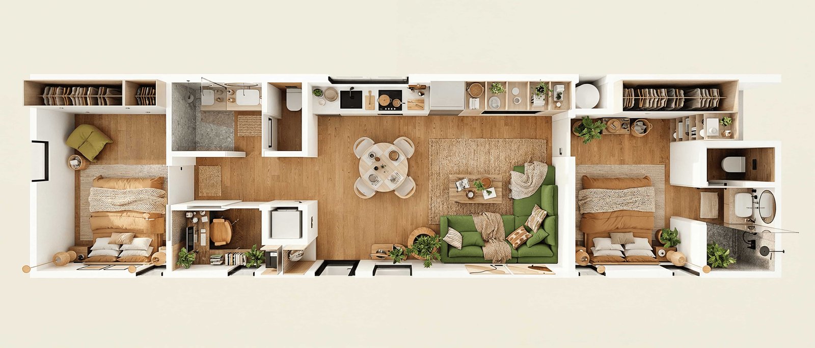 EVO Two Plus Floor Plan